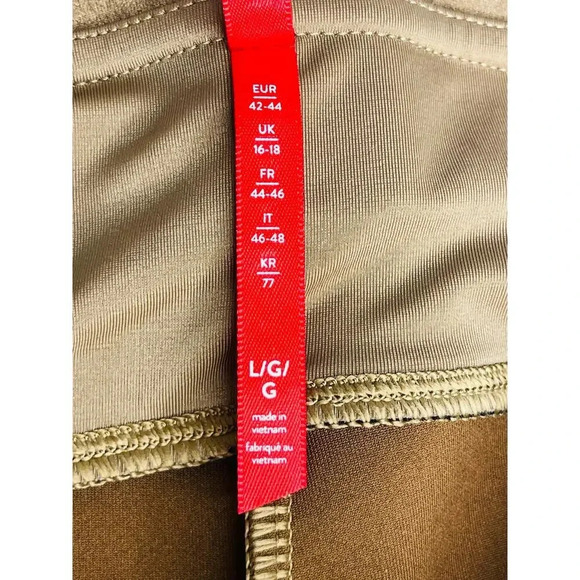 SPANX Faux Suede Leggings Size L Camel - Picture 7 of 10